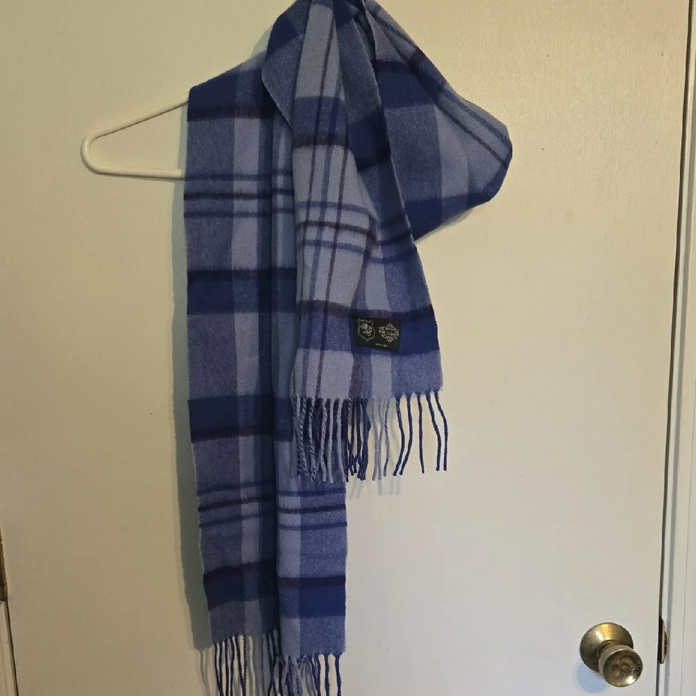 Blue and Purple Plaid Scarf